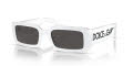 Dolce & Gabbana DG6187 White / Dark Grey (331287) Sunglasses - Color Image