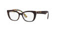 Dolce & Gabbana Kids DX3357 Havana On White Barrow (3217) Eyeglasses - Color Image