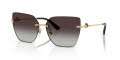 Dolce & Gabbana DG2321 Gold/Grey Gradient (02/8G) Sunglasses - Color Image