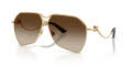 Dolce & Gabbana DG2326 Gold/Gradient Brown (41306) Sunglasses - Color Image