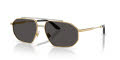 Dolce & Gabbana DG2328 Gold/Silver/Dark Grey (131387) Sunglasses - Color Image