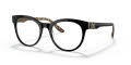 Dolce & Gabbana DG3334 Top Black On Leo Brown (3299) Eyeglasses - Color Image
