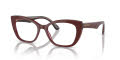 Dolce & Gabbana DG3360 Bordeaux/Transparent Bordeaux (3247) Eyeglasses - Color Image