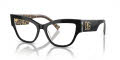 Dolce & Gabbana DG3378 Black On Leo Brown (3299) Eyeglasses - Color Image