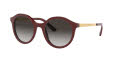 Dolce & Gabbana DG4358 Bordeaux/Light Grey Gradient Black (30918G) Sunglasses - Color Image
