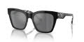 Dolce & Gabbana DG4384 Black On Zebra/Grey Mirror Black (33726G) Sunglasses - Color Image