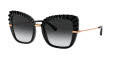 Dolce & Gabbana DG6131 Black/Light Grey Gradient Black (501/8G) Sunglasses - Color Image