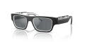 Dolce & Gabbana Kids DX6011 Black/White/Light Grey Mirror Black (34576G) Sunglasses - Color Image