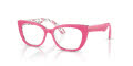 Dolce & Gabbana Kids DX3357 Pink On Pink Flowers (3408) Eyeglasses - Color Image
