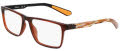 Dragon DR2053ATH Brown Crystal / Apricot Resin (208) Eyeglasses - Color Image