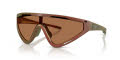 EA7 Q74001 Matte Iridiscent Red/Brown Contrast Enhancement (629073) Sunglasses - Color Image