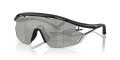 EA7 Q74002 Matte Black/Light Grey Mirror Silver (62886G) Sunglasses - Color Image