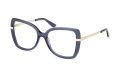 Guess GU50245 Shiny Blue (090) Eyeglasses - Color Image