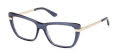 Guess GU50246 Shiny Blue (090) Eyeglasses - Color Image