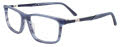EasyClip EC648 With Magnetic Clip-On Lens Matt Marble Blue / Blue (050) Eyeglasses - Color Image