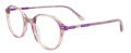 EasyClip EC659 No Clip On Lens Transparent Purple & Light Beige (080) Eyeglasses - Color Image