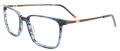 EasyClip EC678 With Magnetic Clip-On Lens Blue Marbled / Brown  (050) Eyeglasses - Color Image