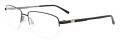 EasyClip EC567 With Magnetic Clip-On Lens Shiny Black & Shiny Dark Grey (090) Eyeglasses - Color Image