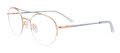 EasyClip EC574 With Magnetic Clip-On Lens Copper & Silver (010) Eyeglasses - Color Image