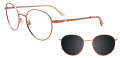EasyClip EC625 with Magnetic Clip-On Lens Light Copper -040 Eyeglasses - Color Image