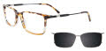 EasyClip EC630 with Magnetic Clip On Lens Tortoise (010) Eyeglasses - Color Image