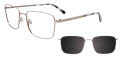 EasyClip EC639 with Magnetic Clip On Lens Steel (020) Eyeglasses - Color Image