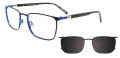 EasyClip EC641 with Magnetic Clip On Lens Black (90) Eyeglasses - Color Image