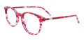 EasyClip EC658 No Clip On Lens Red & Purple (030) Eyeglasses - Color Image