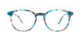 EasyClip EC658 No Clip On Lens Teal & Brown (060) Eyeglasses - Color Image