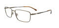 EasyClip EC672 with Magnetic Clip On Lens Shiny Khaki (060) Eyeglasses - Color Image