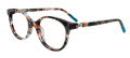 EasyClip EC693 No Clip On Lens Pink Tortoise & Blue (010) Eyeglasses - Color Image