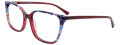 EasyClip EC706 with Magnetic Clip On Lens Brugundy & Multicolor / Burgundy (030) Eyeglasses - Color Image