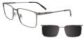 EasyClip EC707 with Magnetic Clip On Lens Steel (020) Eyeglasses - Color Image