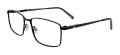 EasyClip EC713 With Magnetic Clip-On Lens Satin Black (090) Eyeglasses - Color Image