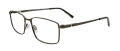 EasyClip EC713 With Magnetic Clip-On Lens Satin Khaki (060) Eyeglasses - Color Image