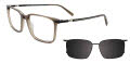 EasyClip EC720 With Magnetic Clip-On Lens Mocha Mousse (010) Eyeglasses - Color Image