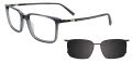 EasyClip EC720 With Magnetic Clip-On Lens Grey (020) Eyeglasses - Color Image