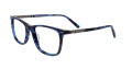 EasyClip EC722 No Clip On Lens Marbled Blue (050) Eyeglasses - Color Image