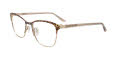 EasyClip EC732 with Magnetic Clip On Lens Animal Patter & Soft Gold / Beige (010) Eyeglasses - Color Image