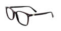 EasyClip EC733 No Clip On Lens Black & Red (090) Eyeglasses - Color Image
