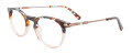 EasyClip EC536 No Clip-On Lens Brown & Blue Marbled & Crystal Light Brown (010) Eyeglasses - Color Image