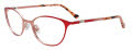 EasyClip EC548 No Clip-On Lens Matte Red & Matte Pink (030) Eyeglasses - Color Image
