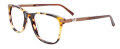 EasyClip EC555 No Clip-On Lens Demi Amber & Matte Brown (010) Eyeglasses - Color Image