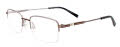 EasyClip EC593 With Magnetic Clip-On Lens Grey & Brown (020) Eyeglasses - Color Image