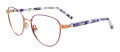 Easytwist Kids ET9000 Kids No Clip-On Lens Satin Purple & Rose Gold (080) Eyeglasses - Color Image