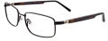 Easytwist ET961 No Clip-On Lens Satin Black/Marbled Dark Khaki (90) Eyeglasses - Color Image