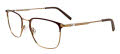 Easytwist ET995 No Clip-On Lens Matte Dark Brown & Matte Gold (010) Eyeglasses - Color Image