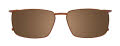 Easytwist N Clip CT270 With Magnetic Clip-On Lens Matte Brown & Light Brown CLIP ONLY (010) Eyeglasses - Color Image