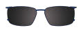 Easytwist N Clip CT270 With Magnetic Clip-On Lens Matte Dark Blue & Light Blue CLIP ONLY (50) Eyeglasses - Color Image