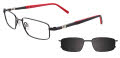 Easytwist N Clip CT227 With Magnetic Clip-On Lens Matte Black (90) Eyeglasses - Color Image